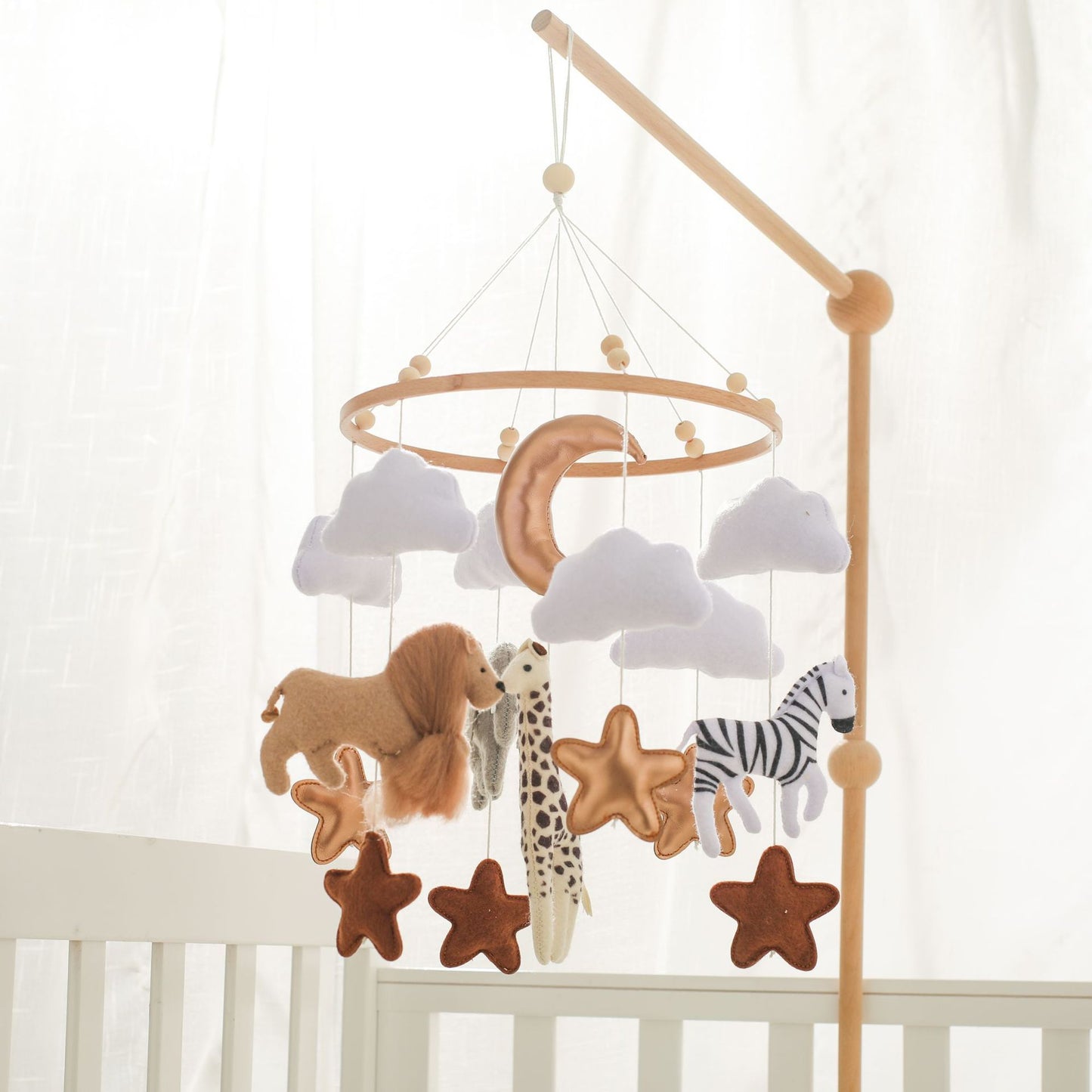 Handmade Baby Mobile – Felt Animal Design