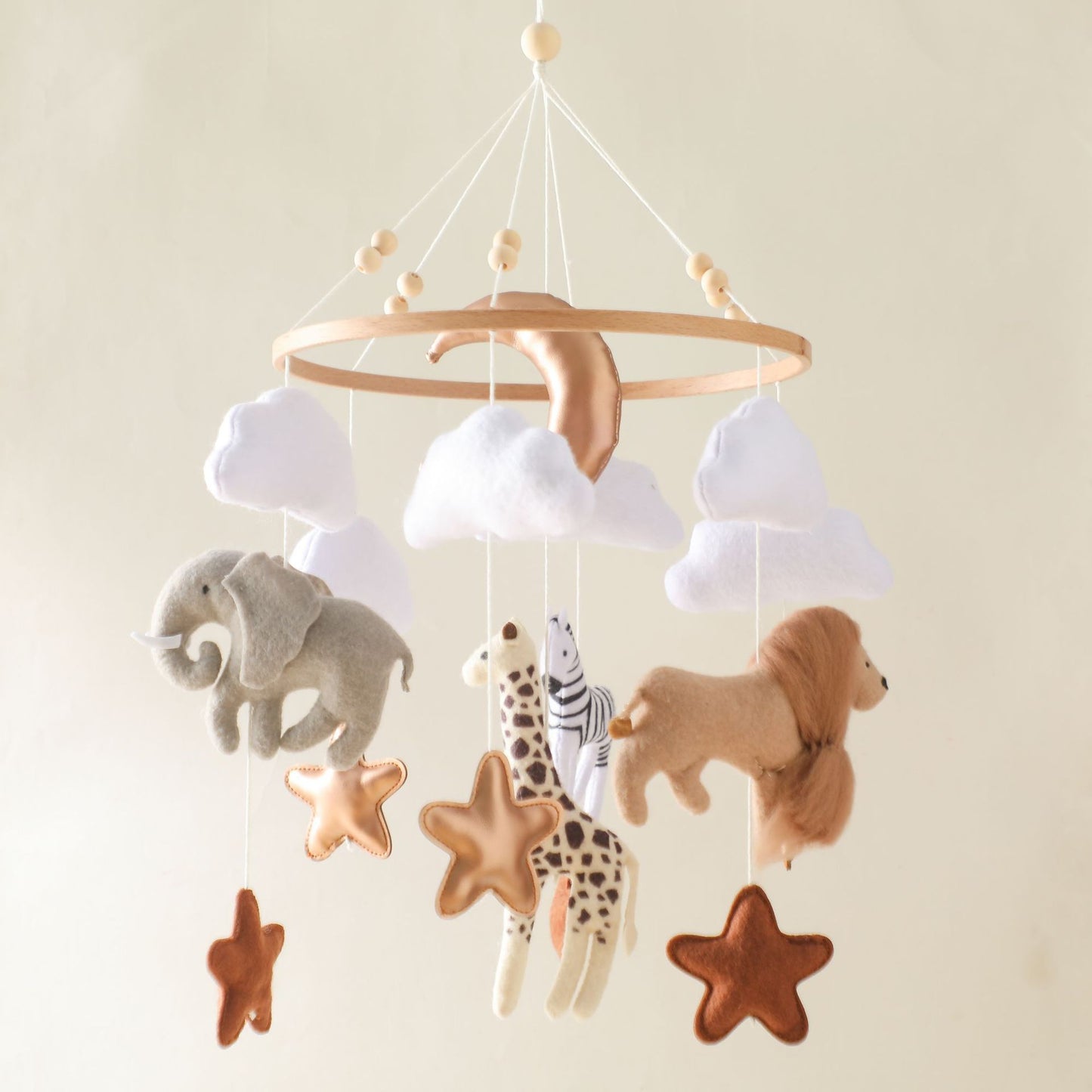 Handmade Baby Mobile – Felt Animal Design