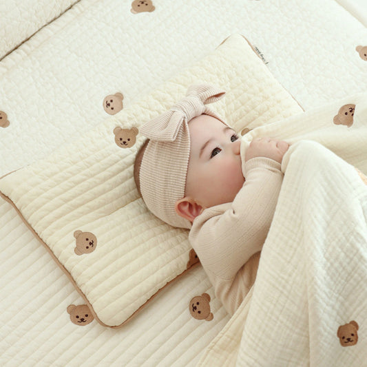 Baby pillow with head shaping support